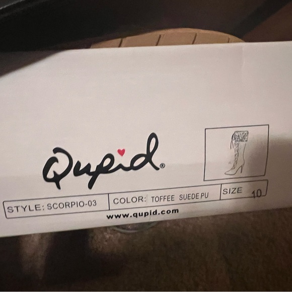 Tan lace up 4inch heel boot - Picture 4 of 5